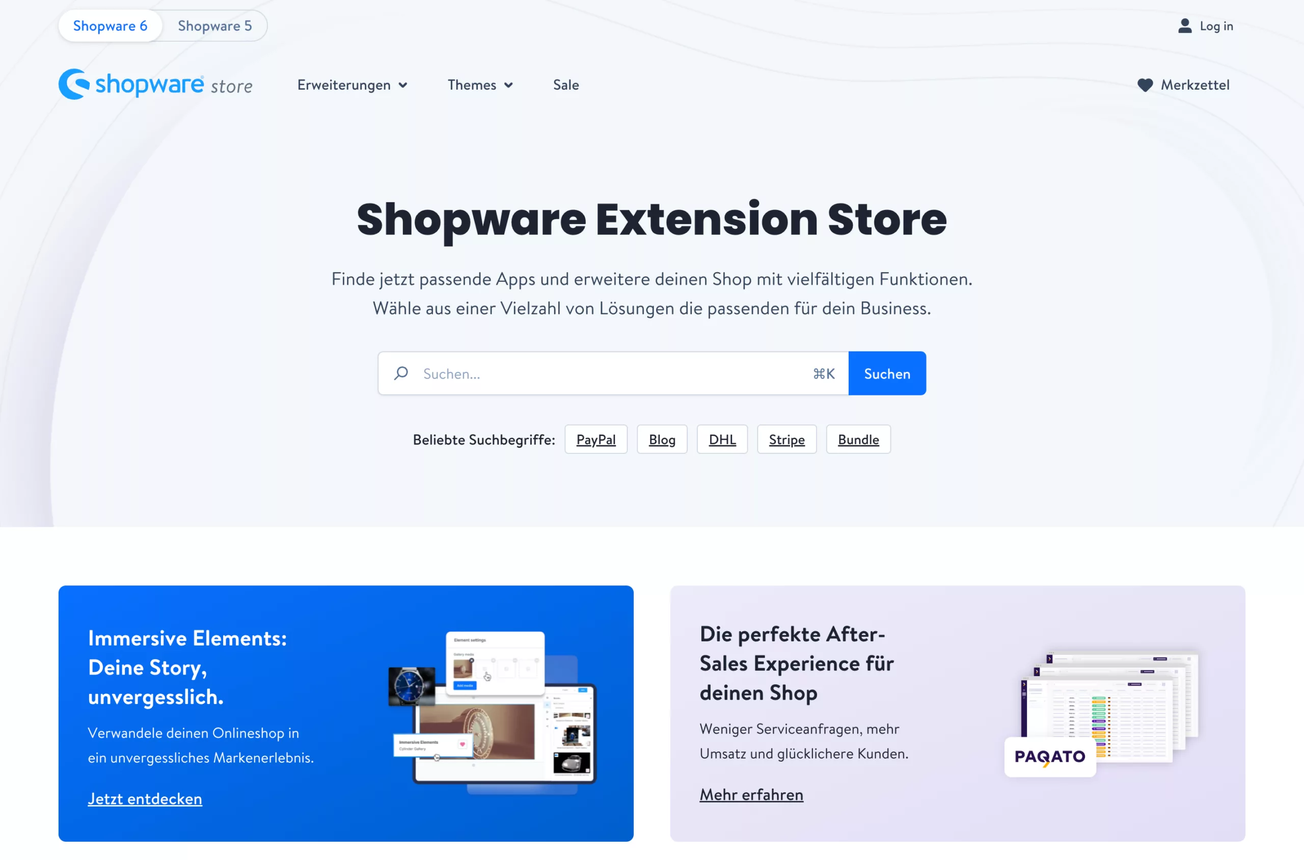 Shopware Store