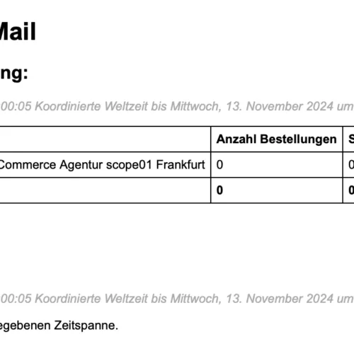 Shopware Report Plugin